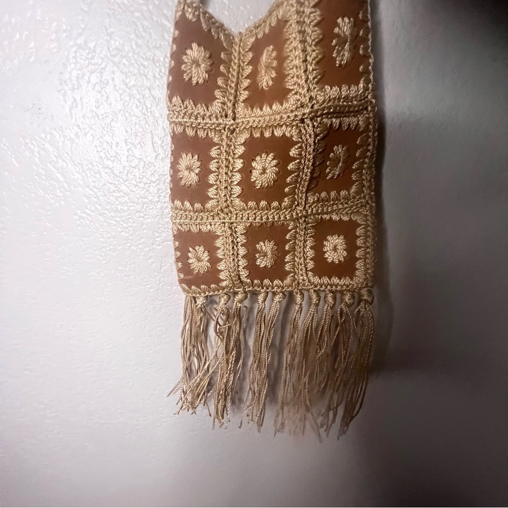Geometric Crossbody Crochet Festival Pouch Bag​ - Picture 13 of 15